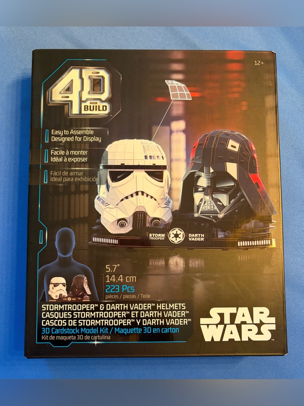 Star Wars Stormtrooper & Darth Vader Helmets 4D Build Kit New
